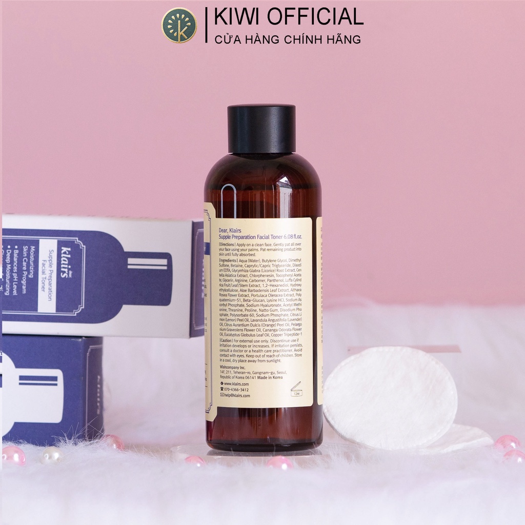 (CHÍNH HÃNG) Toner Klairs Không Mùi Moon21, Nước hoa hồng Klairs Supple Preparation Toner 180ml cho da nhạy cảm | BigBuy360 - bigbuy360.vn