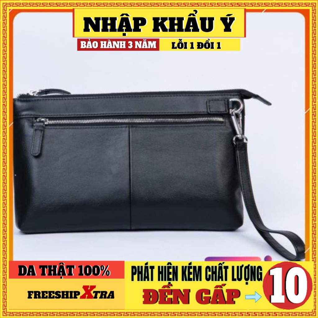 Clutch cầm tay nam/Clutch da bò thật RBMLC - 004