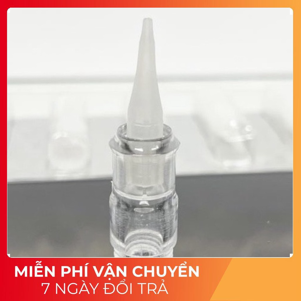 Đầu Nhựa Máy Xăm Thần Thánh Tròn - Đầu Nhựa Vỉ 7 chiếc kèm ngòi