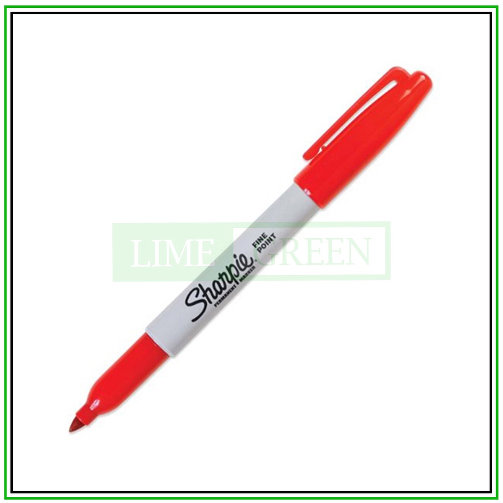 Bút lông dầu vẽ trên mọi chất liệu Sharpie Fine Point - Red (Màu đỏ)