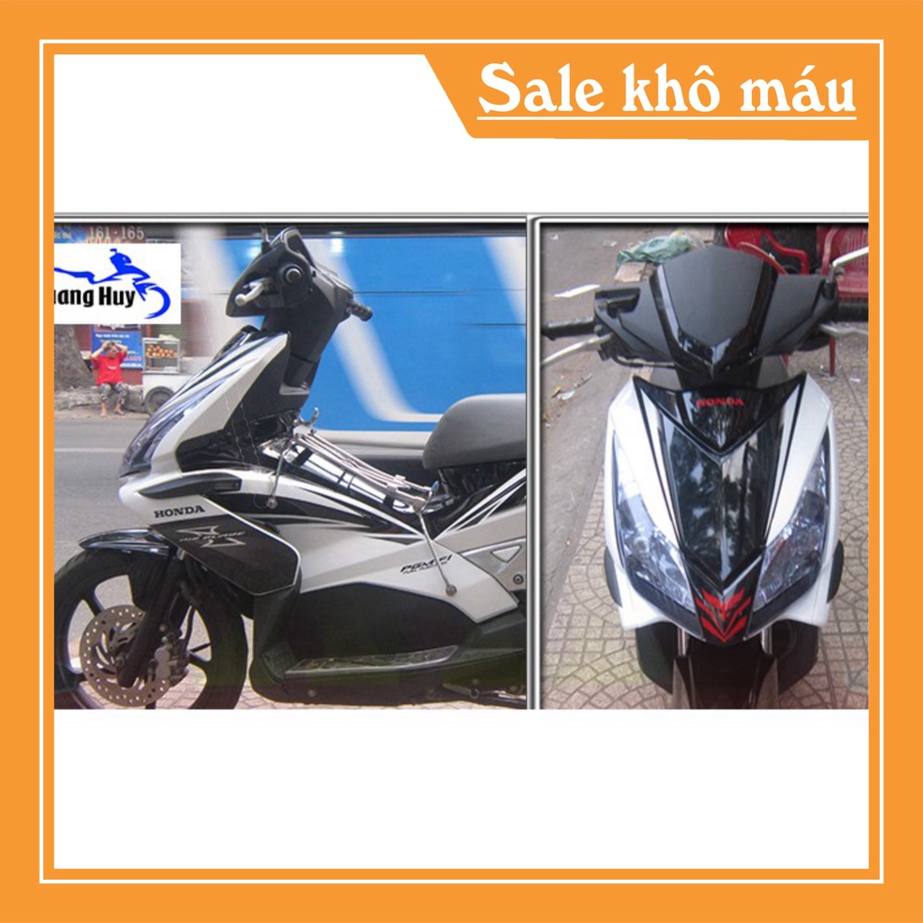 giảm 5k Tem trùm air blade thái đen trắng, độ team trùm ab thái dán phủ dàn áo xe trắng đen rẻ đẹp