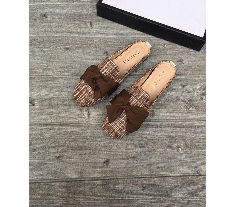 Giầy sục slipon nơ vải siêu xinh hót!!!