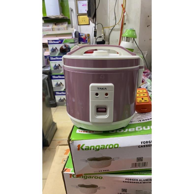 Nồi Cơm Điện Nắp Gài Taka TK-RCD10D1 (1L) - Hồng. HÀNG CANH SALE