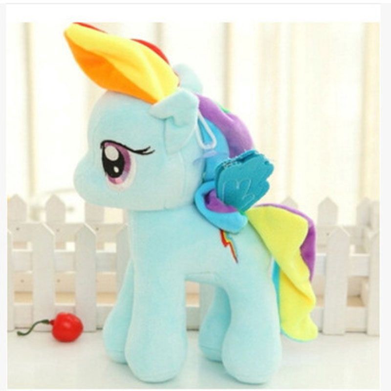 MY LITTLE PONY Thú Nhồi Bông Hình Con Ngựa Pony Màu Cầu Vồng