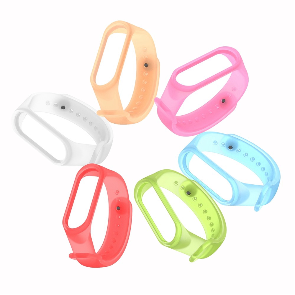 Mới!!! Dây Đeo Silicon Chống Nước Cho Đồng Hồ Thông Minh Xiaomi Mi Band 4 Miband 4