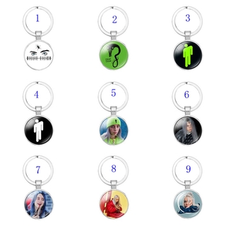 Móc khóa hợp kim hình ca sĩ billie eilish