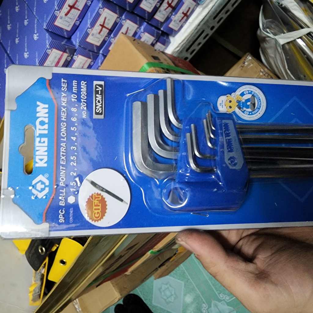 bộ khóa lục giác kingtony 9 cây hàng loại 1