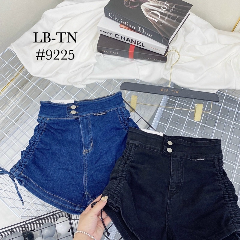 quần short cạp cao rút dây