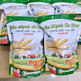 Yến mạch úc tươi ăn liền giảm cân cán vỡ gói 1kg tặng thêm thực đơn yến mạch - YMO