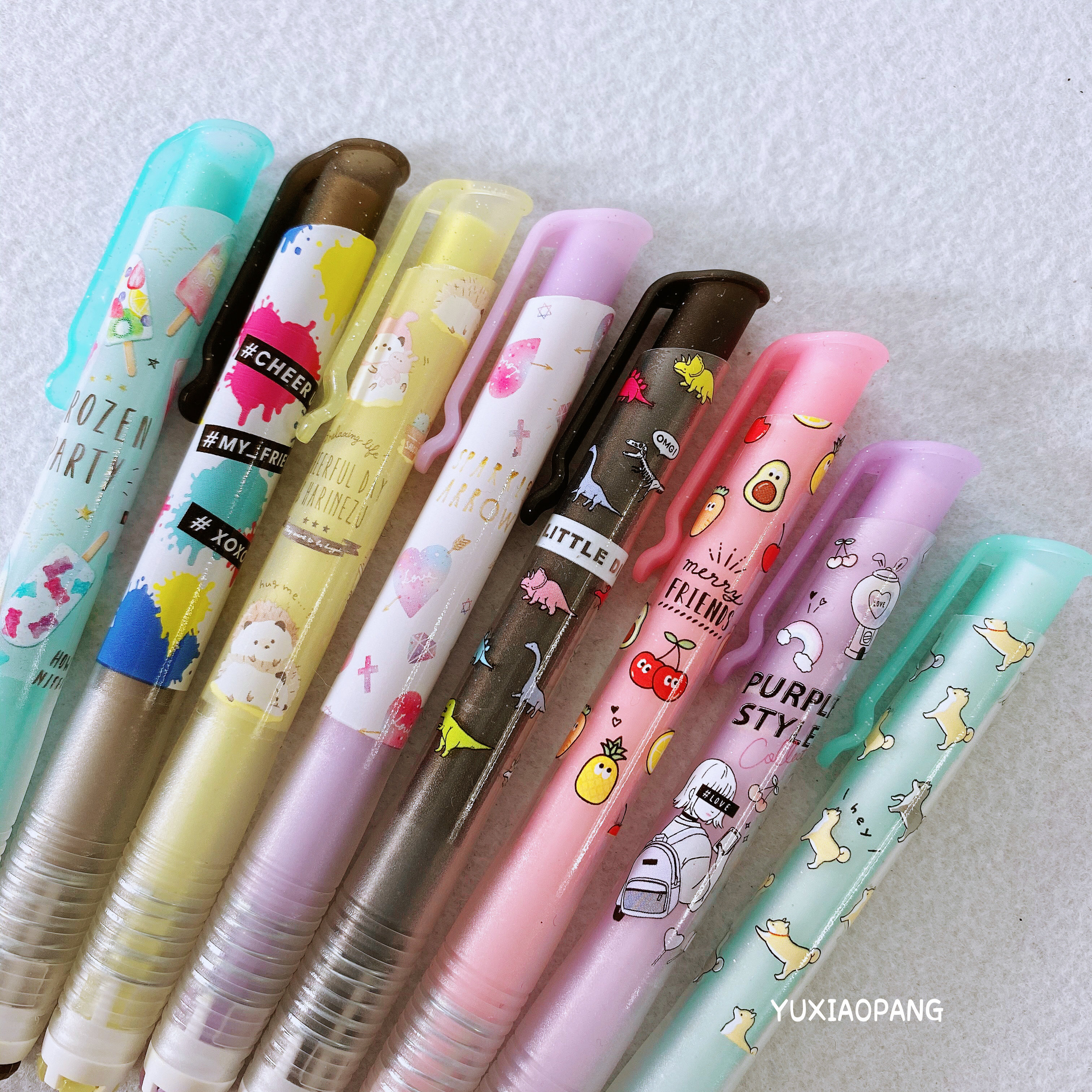 Fruit popsicle love graffiti little dinosaur Shiba Inu limited Japan Q-Lia pen-shaped eraser with refill