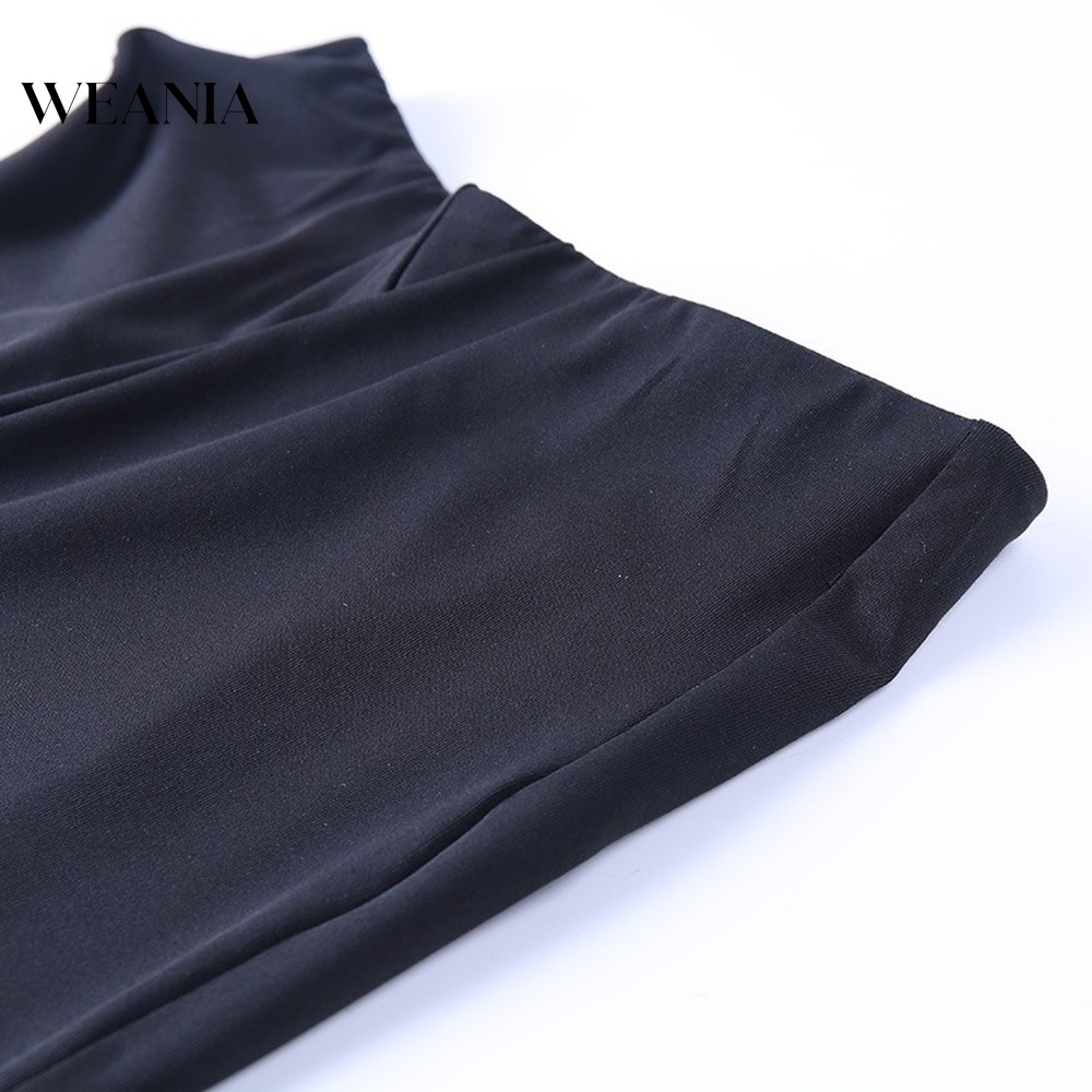 Quần Dài Lưng Cao Ống Loe Xếp Ly Thời Trang Quyến Rũ