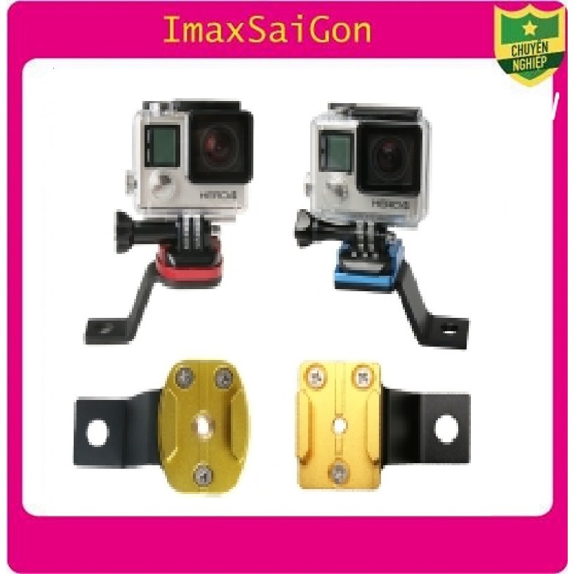 GÀI GOPRO VÀO TAY GƯƠNG XE MÁY