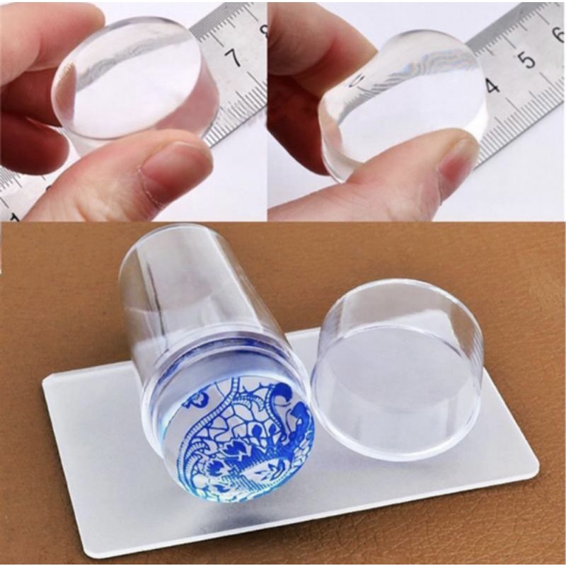 Con dấu silicon in hình lên móng tay ,đầu in nail