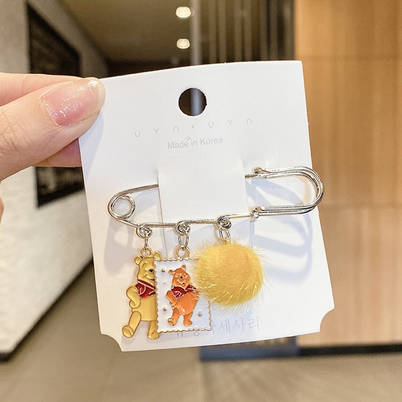 Ghim cài áo phong cách hoạt hình đáng yêu cho nữ