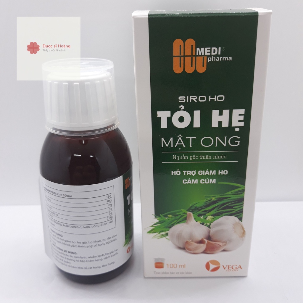 Siro ho Tỏi Hẹ Mật Ong