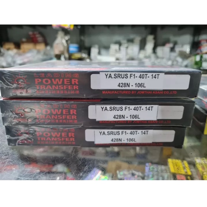 Bộ nhông sên dĩa mặt trời đen Jomthai Asahi - Sirius FI