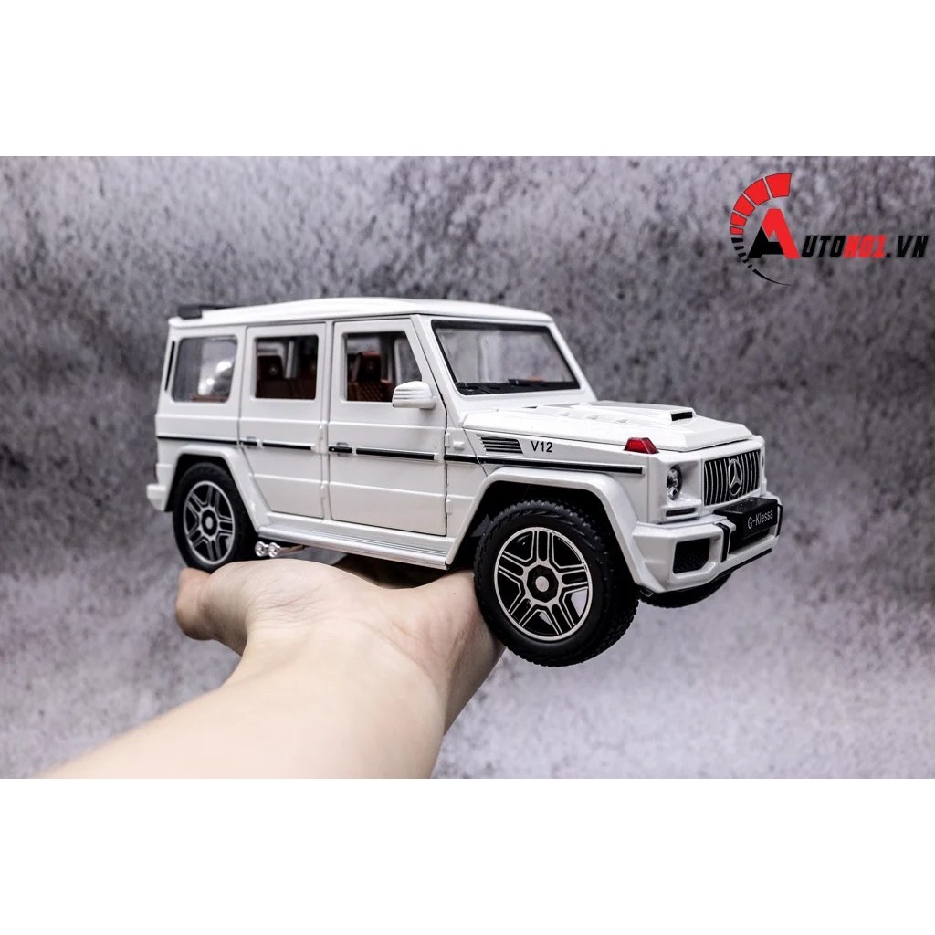 MÔ HÌNH XE MERCEDES G-KLESSA G63 V12 WHITE 1:24 CHE ZHI 6386