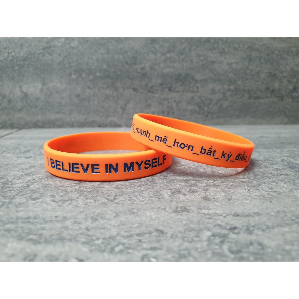 Vòng Đeo Tay Cao Su Thể Thao Nam Nữ I BELIEVE IN MYSELF - Men Sport | BigBuy360 - bigbuy360.vn