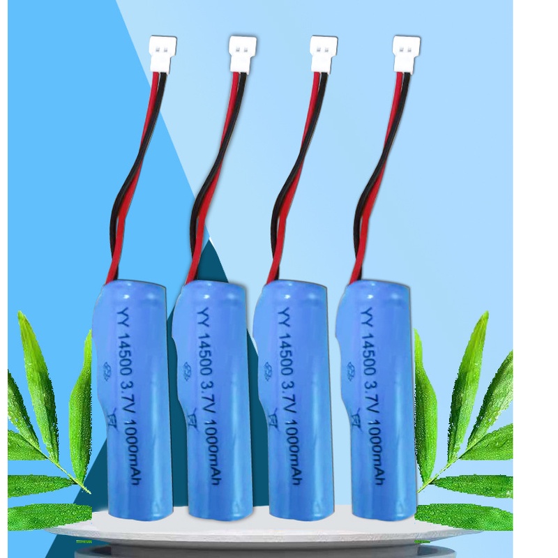 Pin sạc 14500 3.7v dung lượng 1000mah đầu nối XH2.54 dùng cho xe điều khiển từ xa WDL D12 1:16