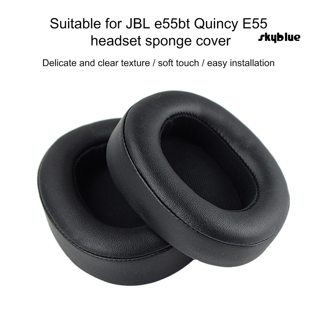 [SK]1 Pair Earmuffs Headphone Sponge Covers Protective Cases for JBL E55BT Quincy