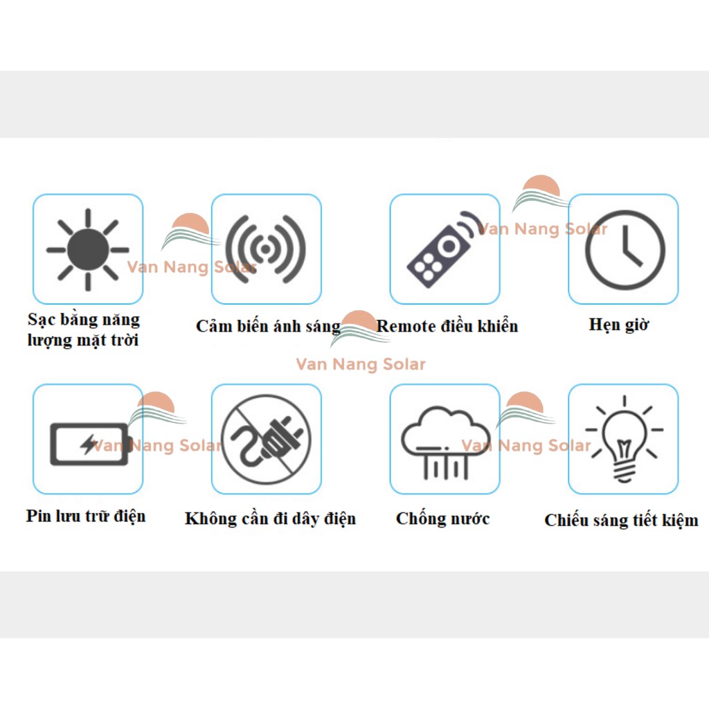 Đèn pha năng lượng mặt trời 30W 60W 100W 200W