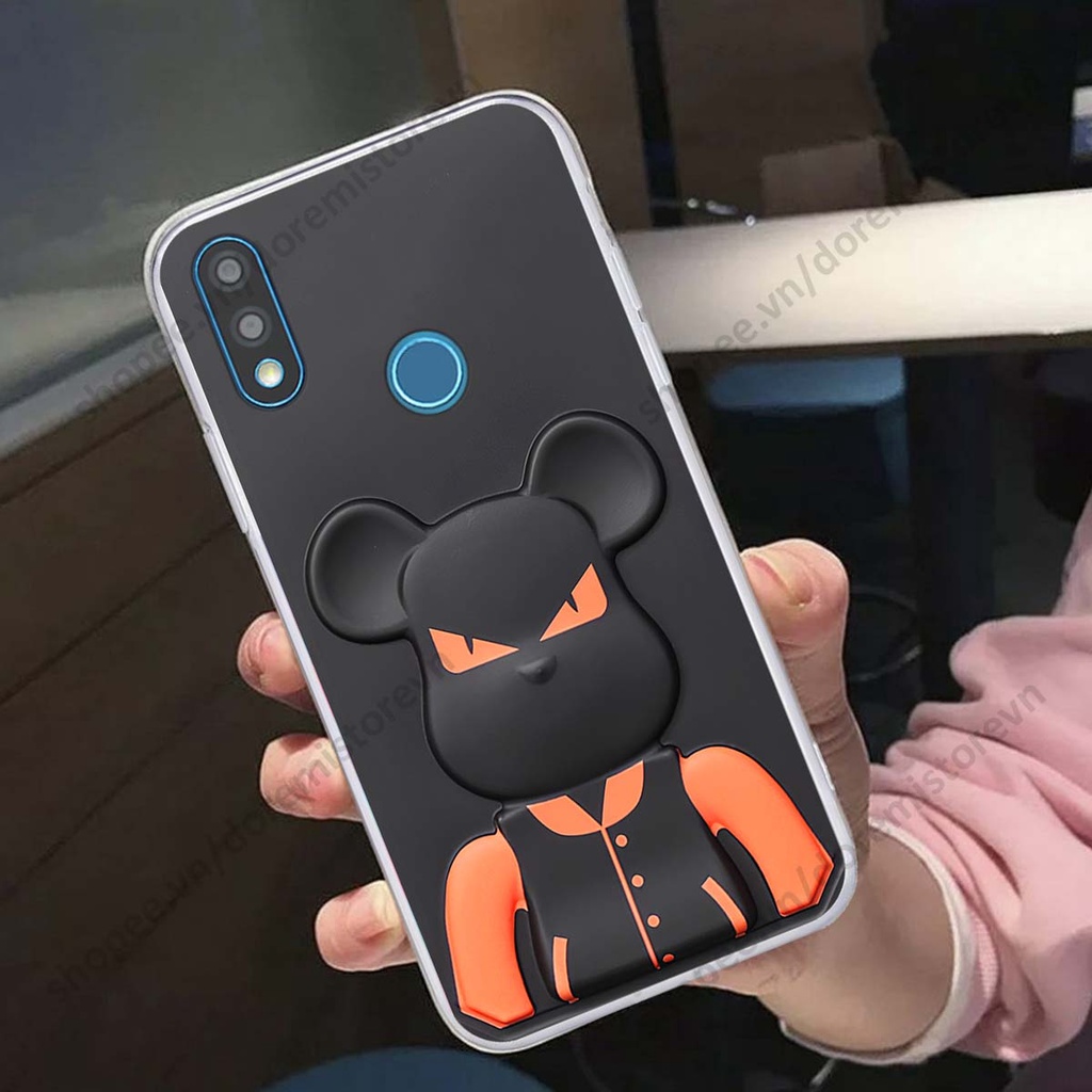 Ốp lưng Vsmart Joy 2 Plus / Joy2+ hình kaws, kith, bear brick nổi 3D phong cách độc đáo