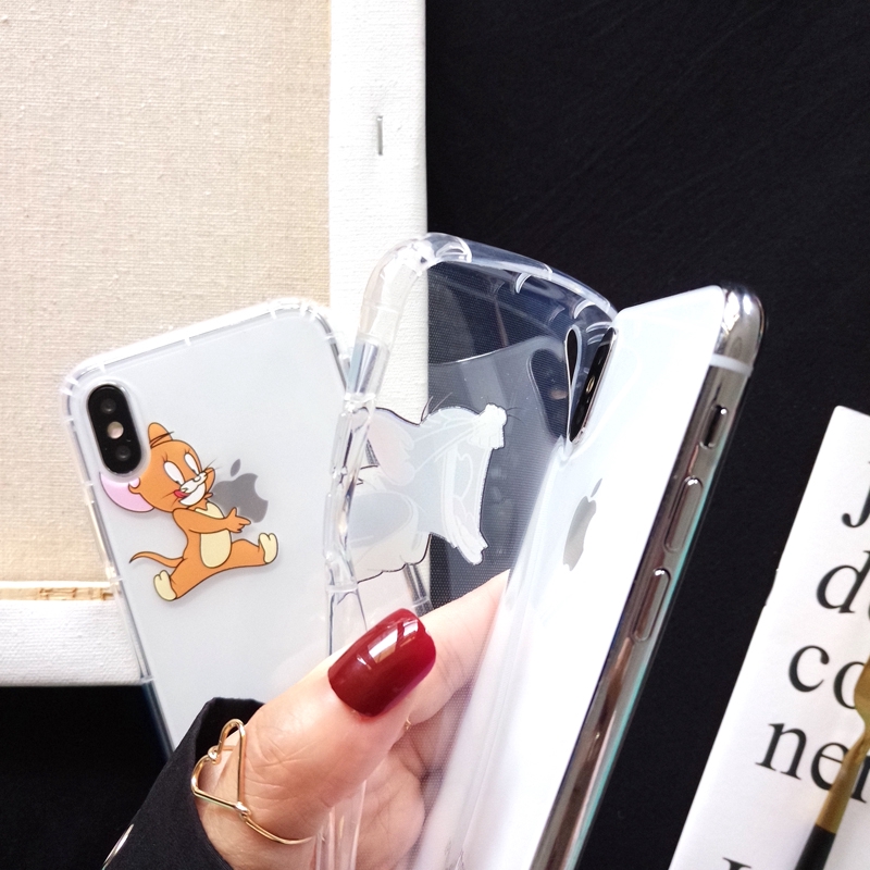 Ốp Điện Thoại Hình Mèo Và Chuột Đáng Yêu Cho Iphone 6 Sp 7 P 8 P | BigBuy360 - bigbuy360.vn