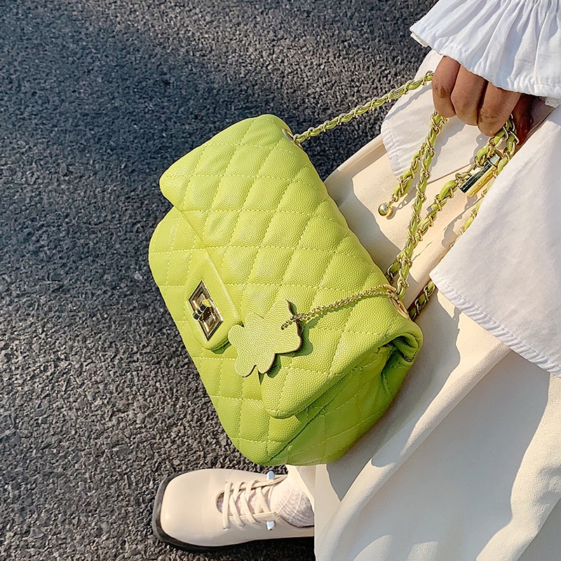 Túi IELGY đeo vai dáng vuông cỡ nhỏ quai xích thời trang cho nữ