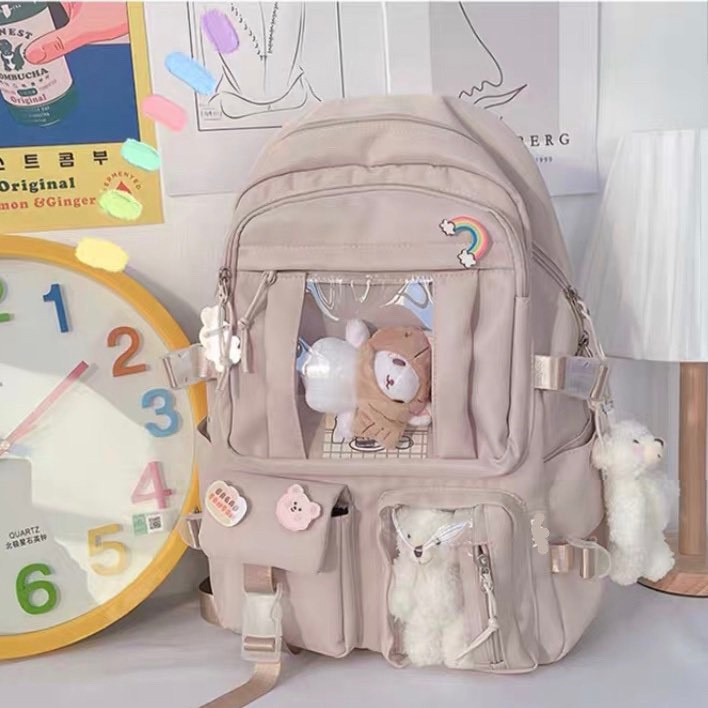 🌹 Balo Ulzzang đi học 2 túi trong xinh xắn siêu ciu 🍀🌈 Hàng có sẵn 🎋