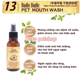 XỊT VỆ SINH RĂNG MIỆNG CHO CHÓ BUDLE'BUDLE