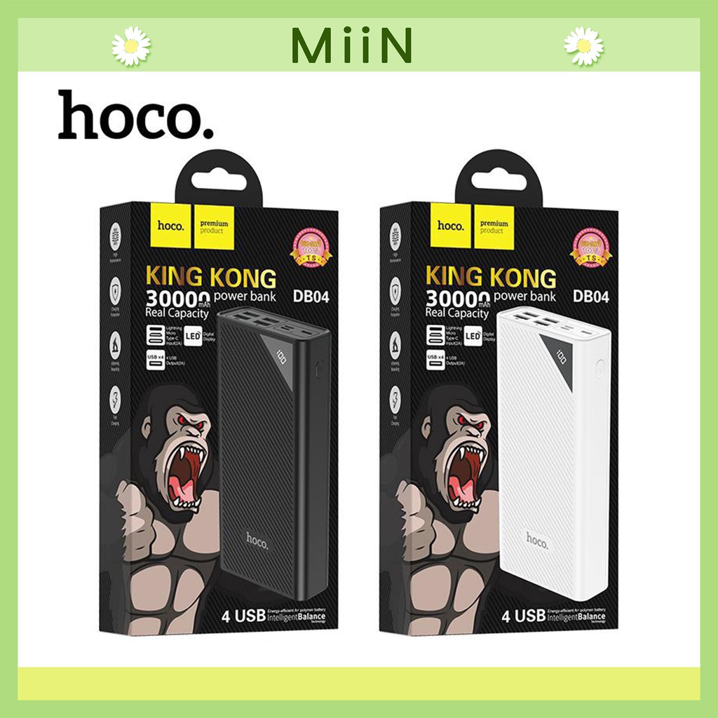 Sạc pin dự phòng Hoco King Kong DB04 30000mAh Chính Hãng -Ốp lưng iphone - Ốp iphone