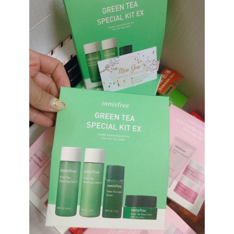 🌿Sét Dưỡng Da Trà Xanh INNISFREE Mini🌿🌿( Mẫu mới ) + dưỡng trắng, cấp ẩm, giảm dầu nhờn | BigBuy360 - bigbuy360.vn