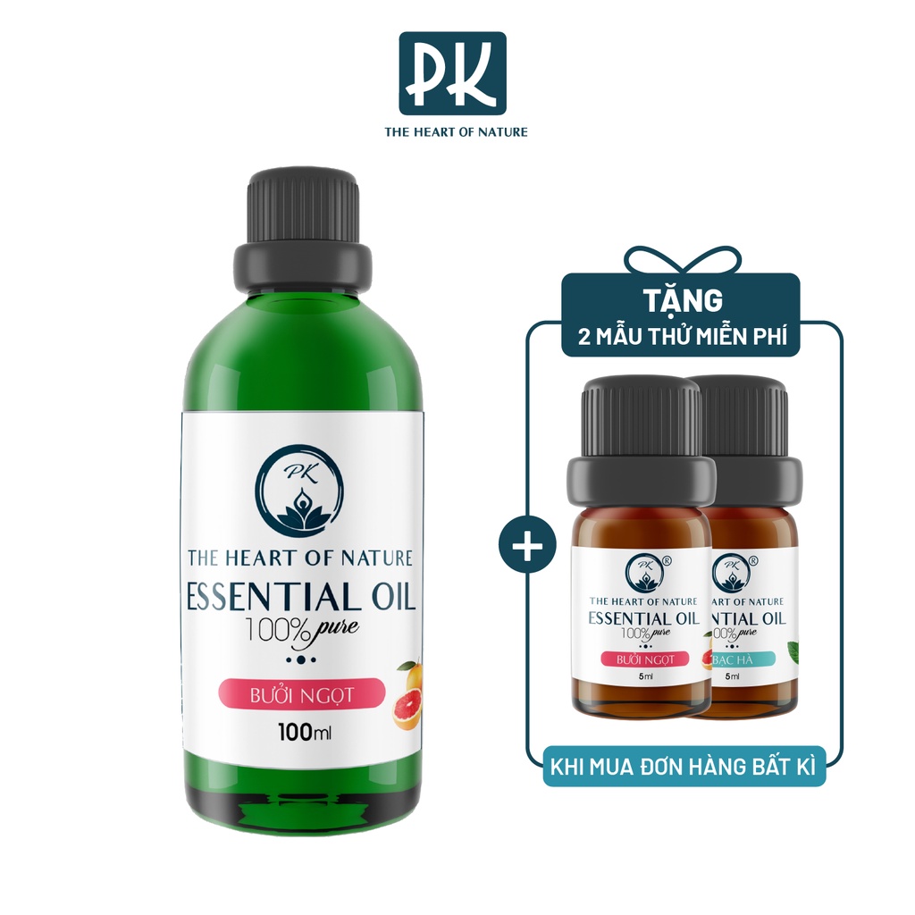 Tinh dầu PK Bưởi Ngọt - Dung tích 30ml/100ml - Xông phòng nguyên chất