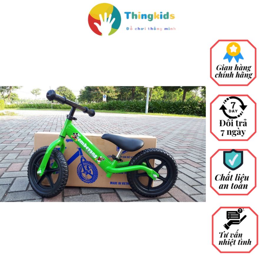 Xe thăng bằng e bé vàng nguyên hộp cho bé từ 18 tháng đến 5 tuổi - Thingkids