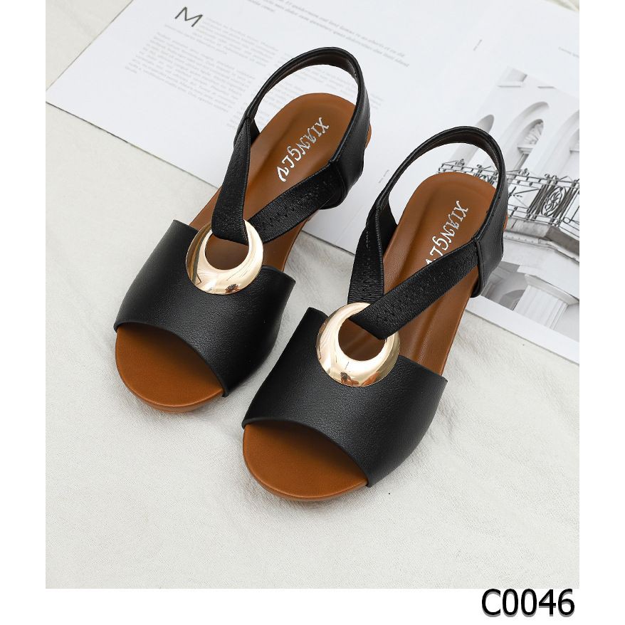 Giày của phụ nữ Amazon 2020 Mùa hè mới Châu Âu và Mỹ Thời trang thoải mái Shoes Platform Bigsize 36 - 42