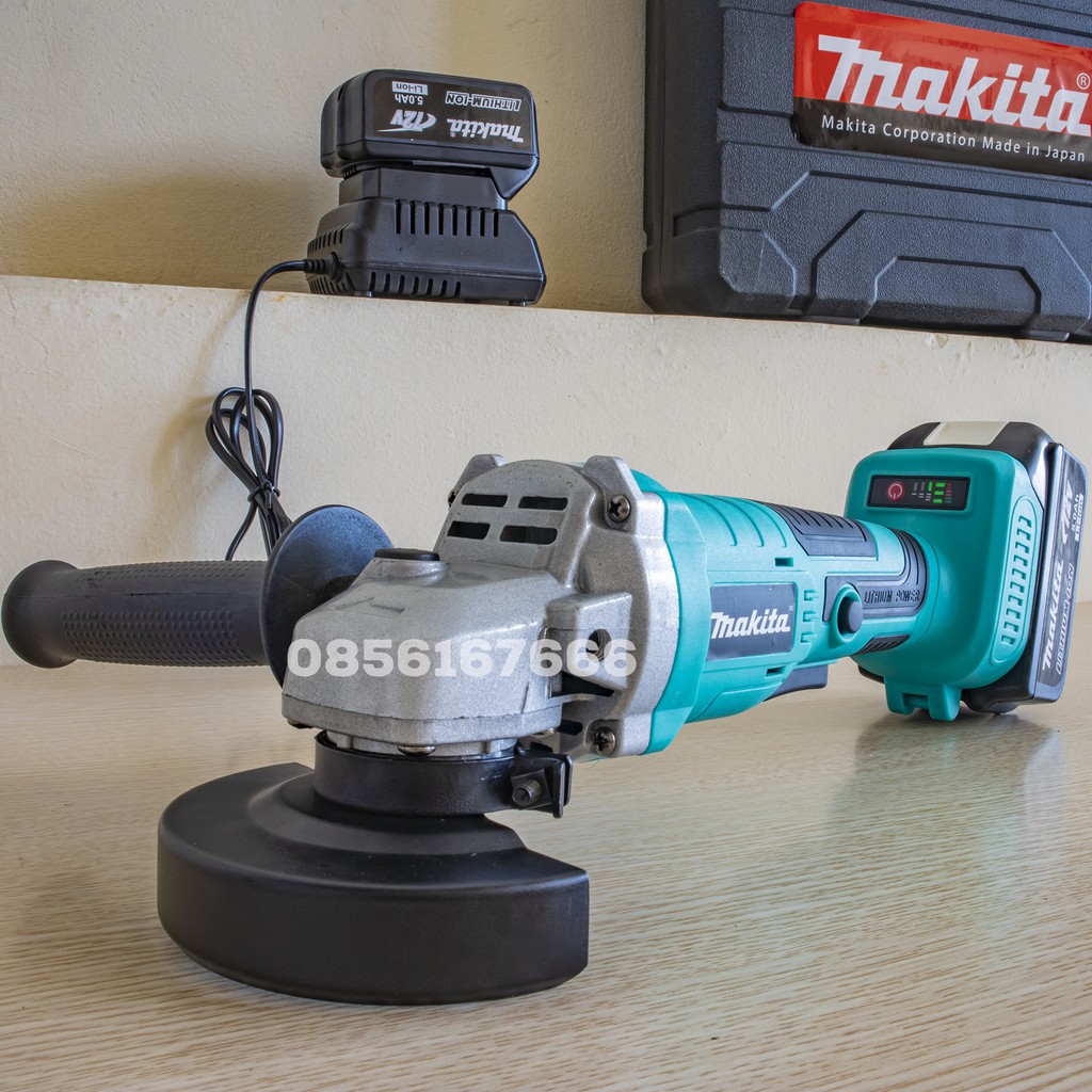 Máy Mài Pin Makita 72V - CÔNG TẮC BÓP - Không Chổi Than - 100% Lõi Đồng - Cắt sắt - Cắt gạch - Máy cắt pin