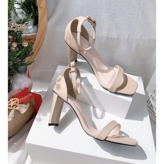 Sandal gót vuông mảnh bít gót - 2005