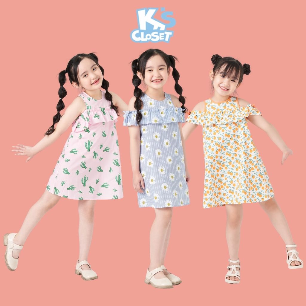 Váy K's Closet Hở Vai Cho Bé Gái (2 9 Tuổi) E059ONS TM
