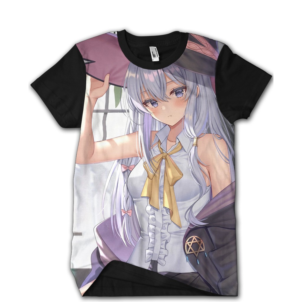 Áo Thun In Hình Anime Elaina Majo No Tabitabi Cá Tính Size Xs-Xxxxxl