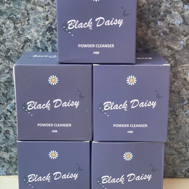 Bột rữa mặt Black Daisy-64 loại thảo mộc thiên nhiên+kèm xẻng và bọt biển rữa mặt