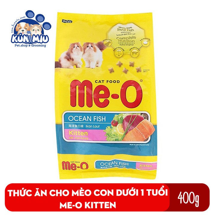 Thức ăn cho mèo con dưới 1 tuổi Me-O Kitten 400gr