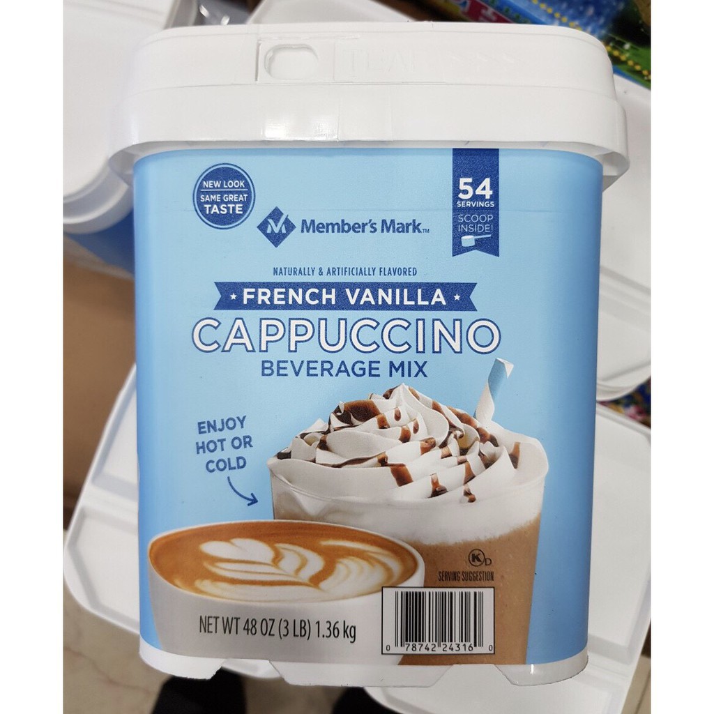 BỘT CÀ PHÊ SỮA MEMBERS MARK FRENCH VANILLA CAPPUCCINO - 1.36KG