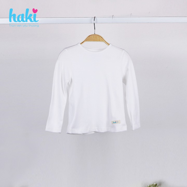 Áo cài cúc vai vải cotton cao cấp siêu mềm mịn- trắng HAKI