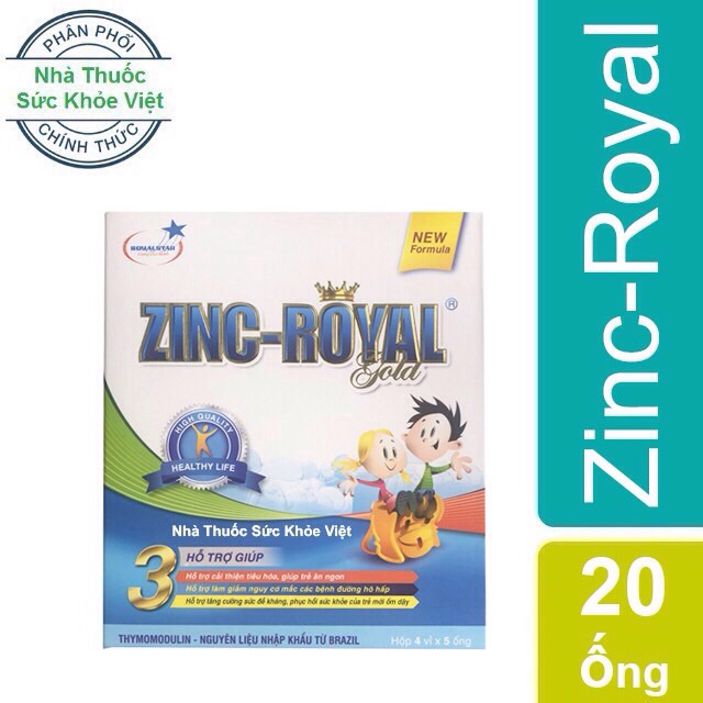 ZinC-Royal Gold - Bổ Sung Kẽm, Vitamin C, Hỗ Trợ Tăng Sức Đề Kháng ✅(Hàng Chính Hãng)