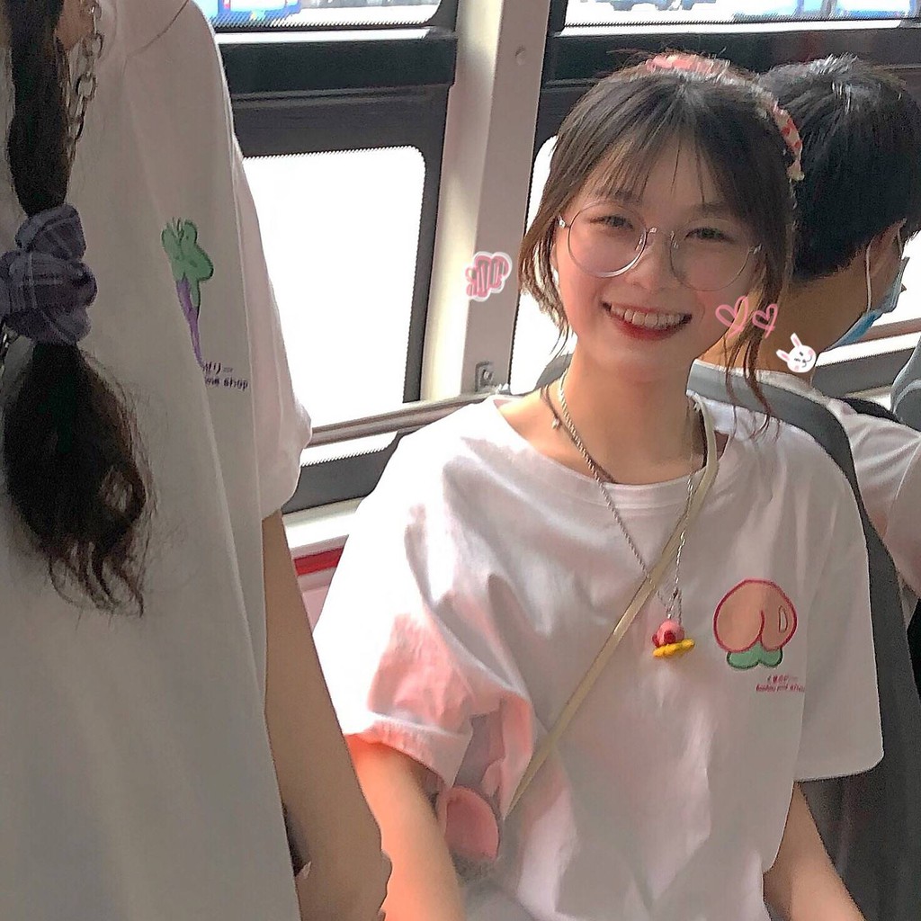 Áo thun phong cách Hàn Quốc học sinh rộng rãi kết hợp tất cả các trang phục