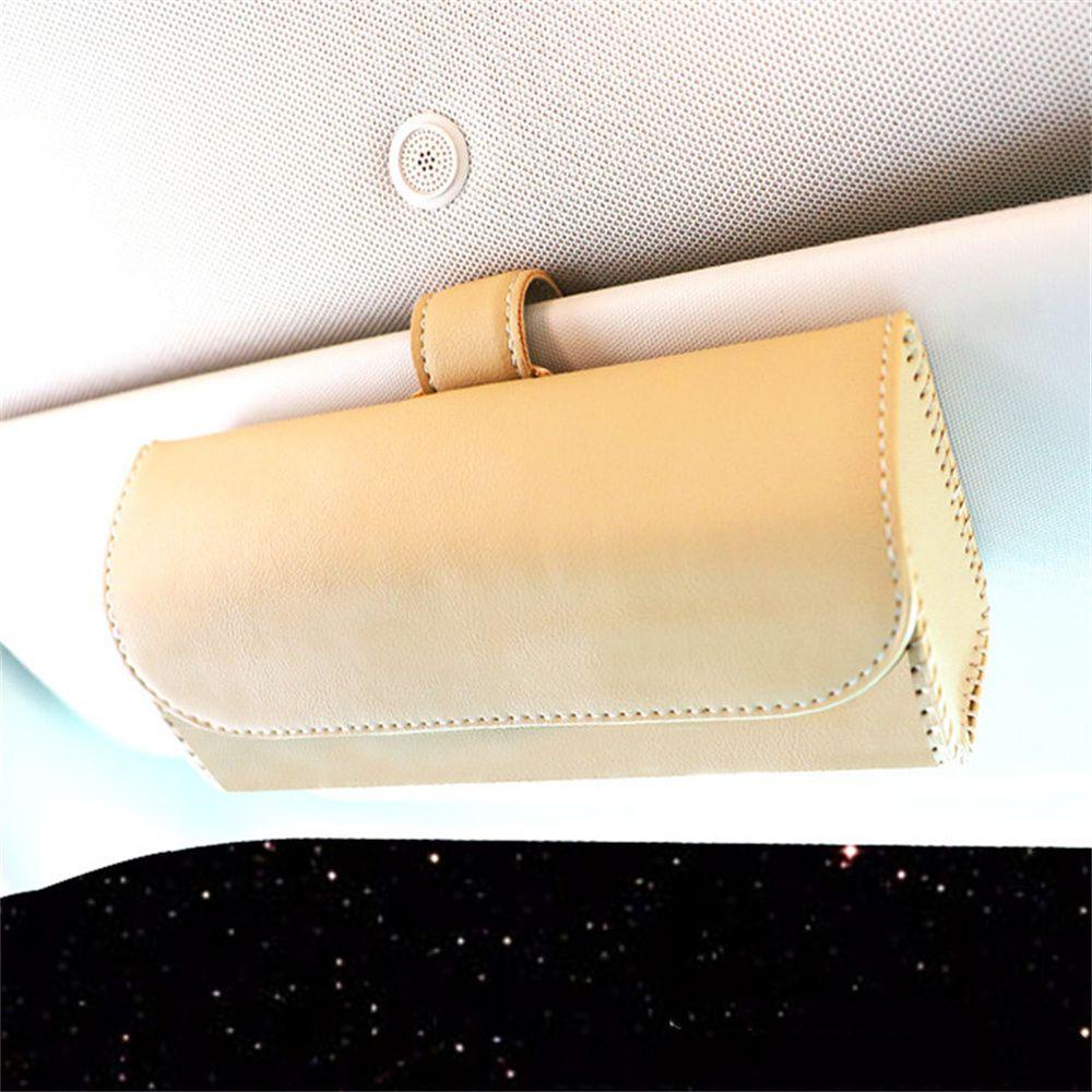 Hộp Đựng Mắt Kính Bằng Da PU Tiện Dụng Cho Xe Hơi