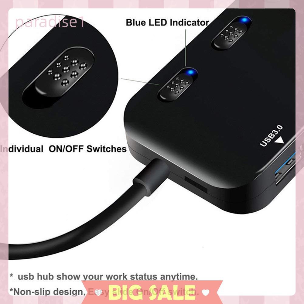 Bộ Chia 4 Cổng USB 3.0 Tốc Độ Cao | BigBuy360 - bigbuy360.vn