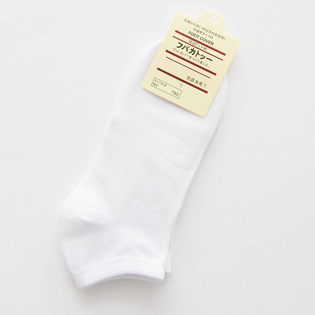 Tất nữ cổ ngắn basic cotton trơn nhiều màu đơn giản 88157 SHOP GIAO HANG SIEU TOC