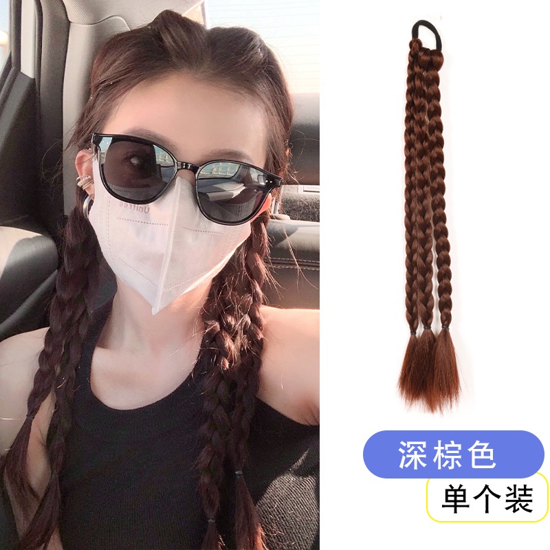 Dây Buộc Tóc Giả Thắt Bím Phong Cách Hàn Quốc Thời Trang Cho Nữ