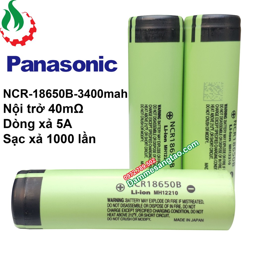 DMST Cell Pin 18650 Panasonic NCR18650B 3400mah